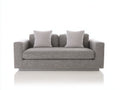 Divano a due posti-Tessuto-168x88x80 cm-Grigio chiaro-Stile minimalista