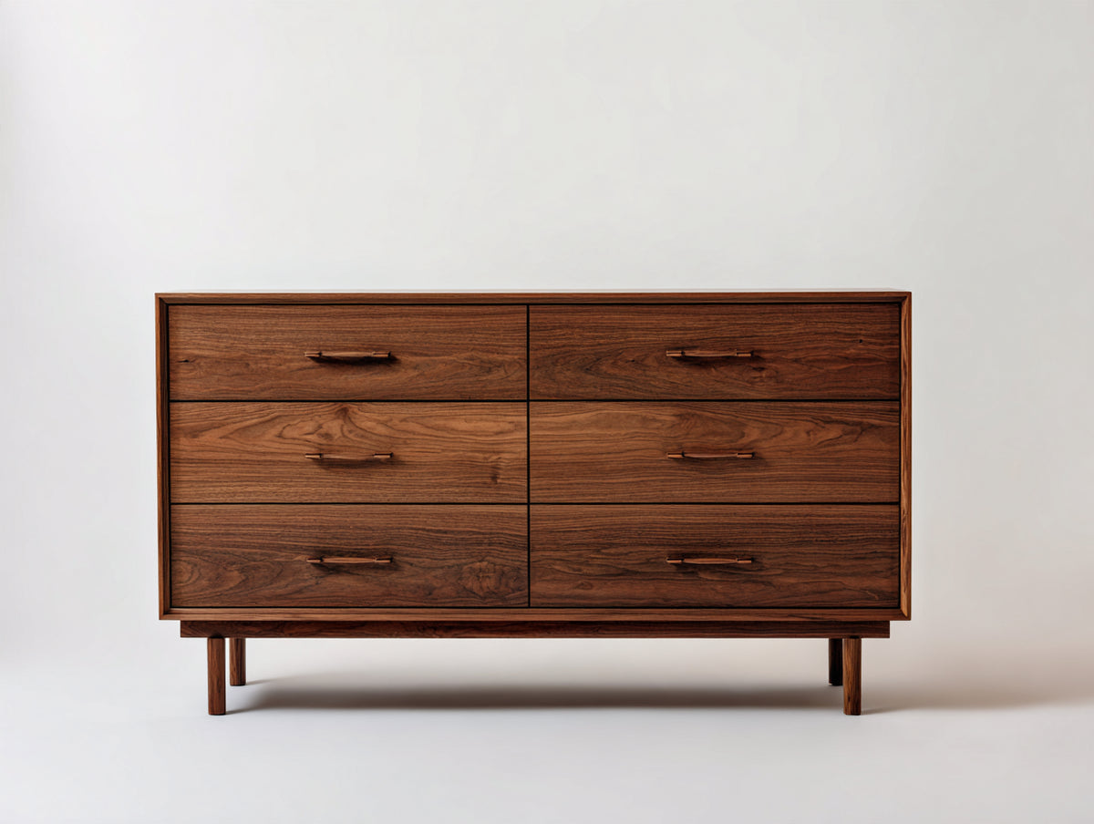 Cassettiera-Legno-149x46x81 cm-Marrone scuro-Stile moderno
