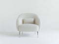 Poltrona-Bouclé-85x80x82 cm-Beige-Stile moderno contemporaneo