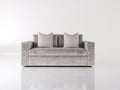 Divano a due posti-Tessuto-164x89x81 cm-Greige-Stile moderno
